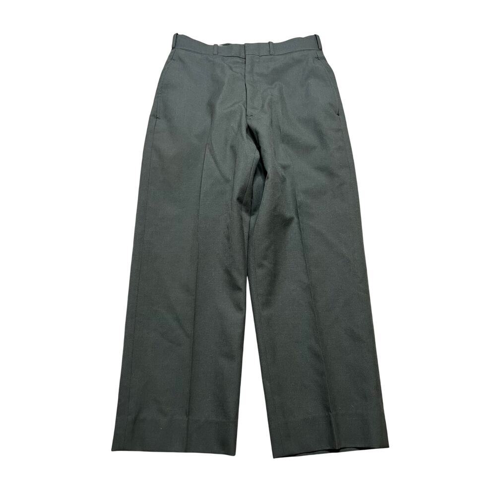 Vintage 1982 U.S. Military Wool Serge Dress Trousers Men's 29S Scovill Zip 28x24